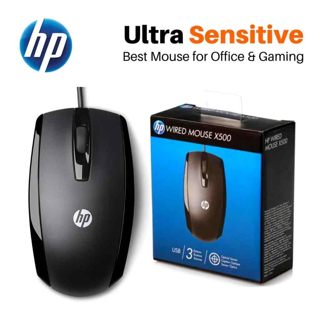 HP-Mouse-Wired HP Mouse X500 wired - Image 1