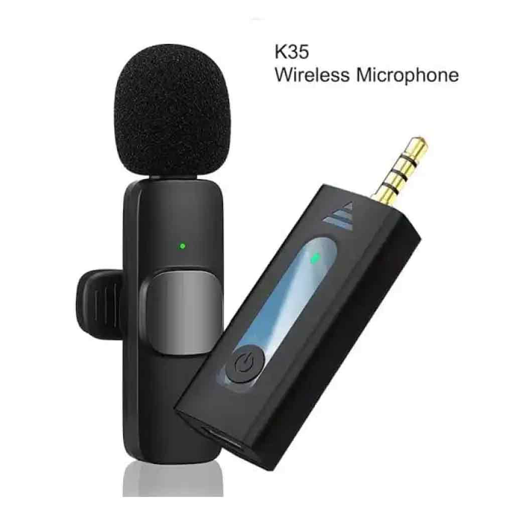 K35-Dual-wireless-Mic-stereo K35 Single wireless Mic stereo - Image 1