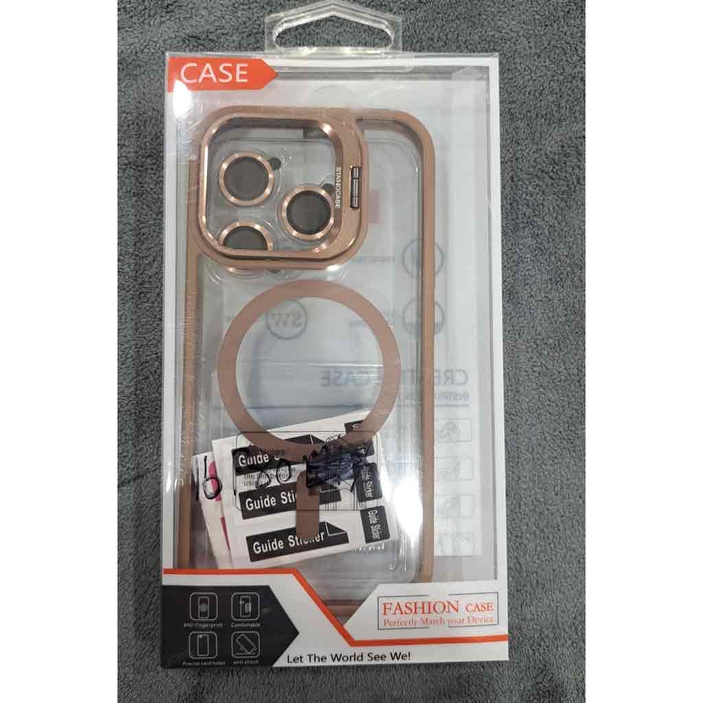 Iphone-16-Pro-MetalStand-Golden Iphone-16 Pro Metal Stand Golden Backcover - Image 1