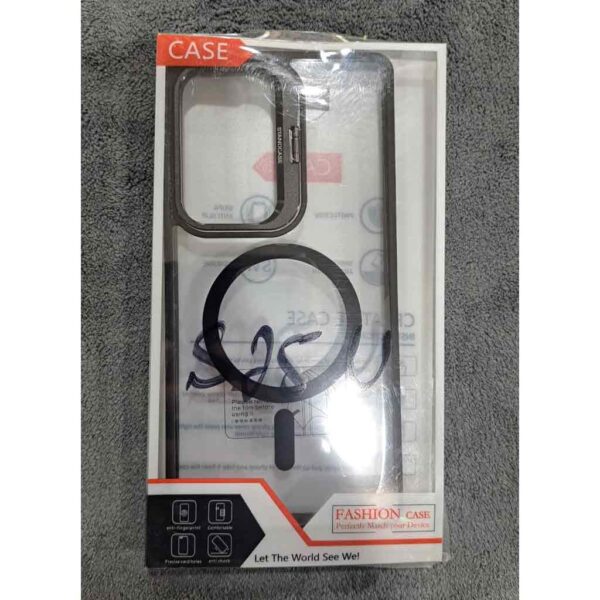 Samsung-S25 Ultra Metal Stand Black Backcover